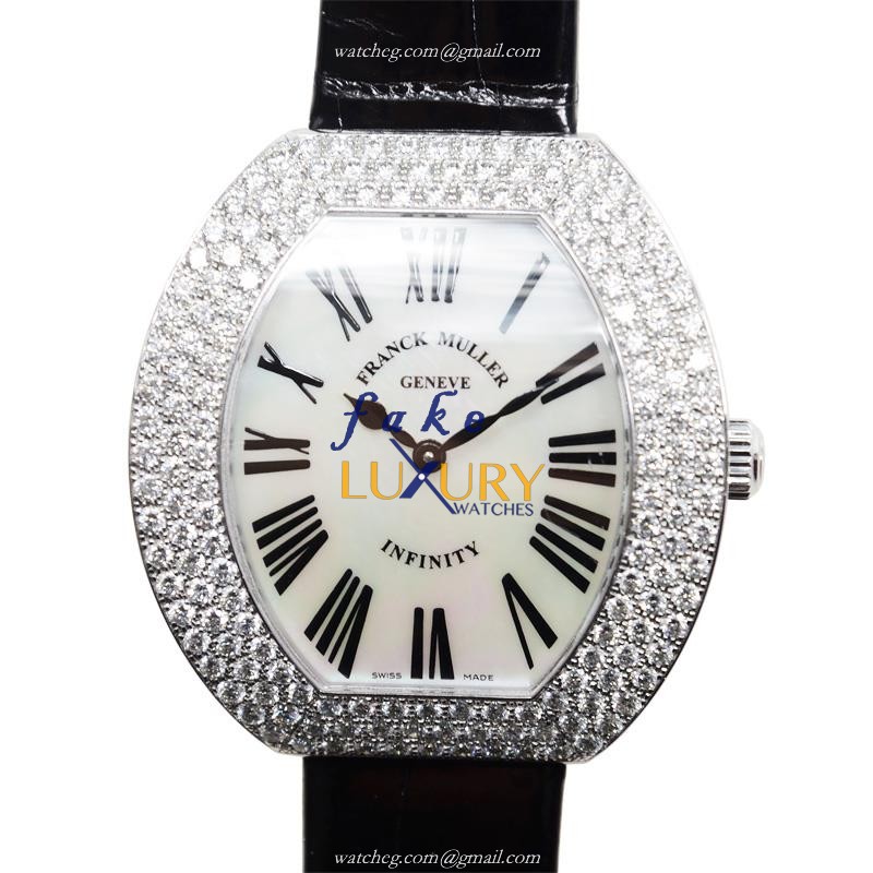 Franck Muller 3540 QZ R D3 OG | INFINITY Quartz 18kt White Gold Diamond | Replica Watch - Luxury Replica Watch