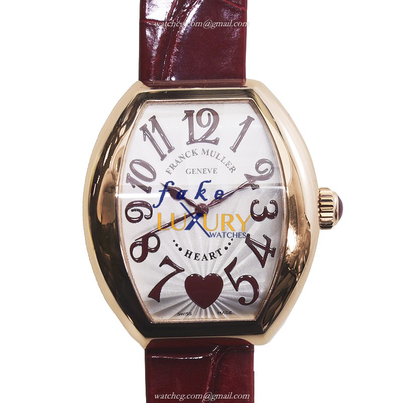 Franck Muller 5000 H SC C 6H 5N HEART | Automatic | 18kt Rose Gold | Silver Dial | Replica Watch - Luxury Replica Watch