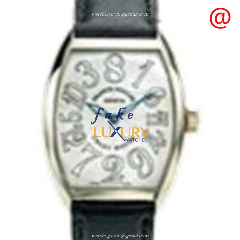 Franck Muller 5850 CH BL RELAC Automatic Stainless Steel Cintree Curvex Replica Watch - Model: 5850 - Luxury Replica Watch