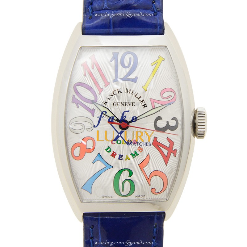 Franck Muller 5850 SC COL DRM AC Cintree Curvex Automatic Stainless Steel Silver Dial Replica Watch