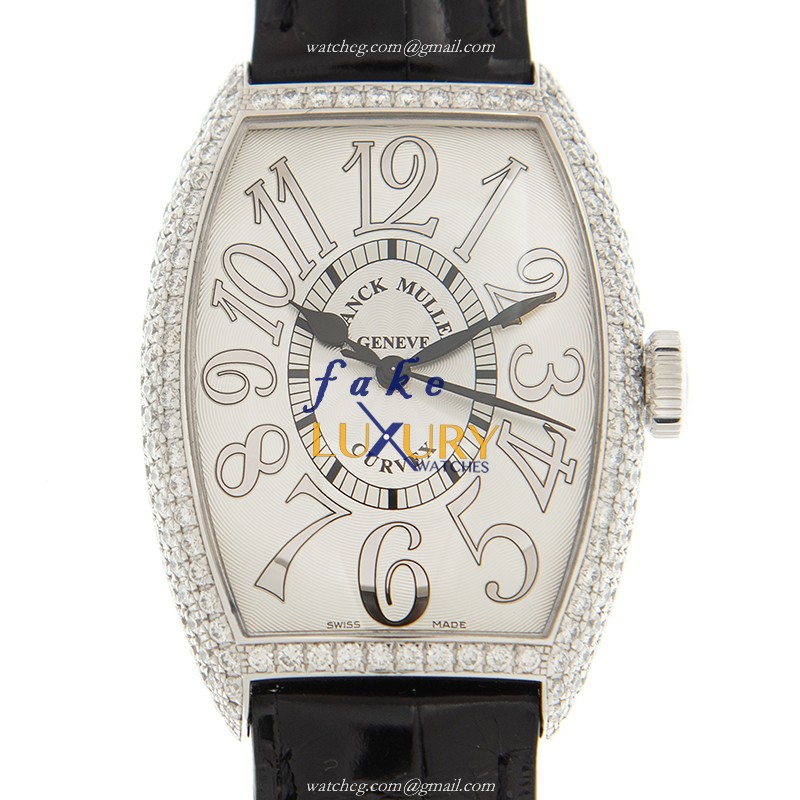 Franck Muller 5850 SC D REL OG Replica Watch With Automatic Movement, White Dial, 18kt Gold &