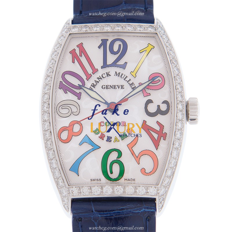 Franck Muller 5851M SC COL DRM D 1R AC CINTREE CURVEX Automatic Stainless Steel & Diamond Replica - Luxury Replica Watch