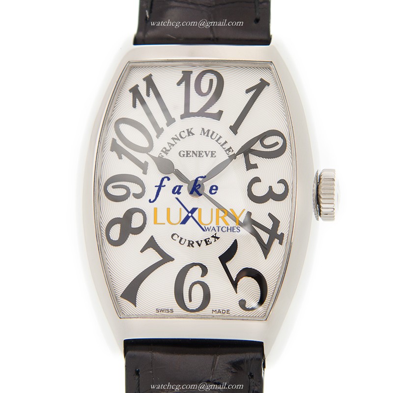 Franck Muller 5851 SC AC Cintree Curvex Replica Watch, White Dial, Steel Case, Automatic Movement