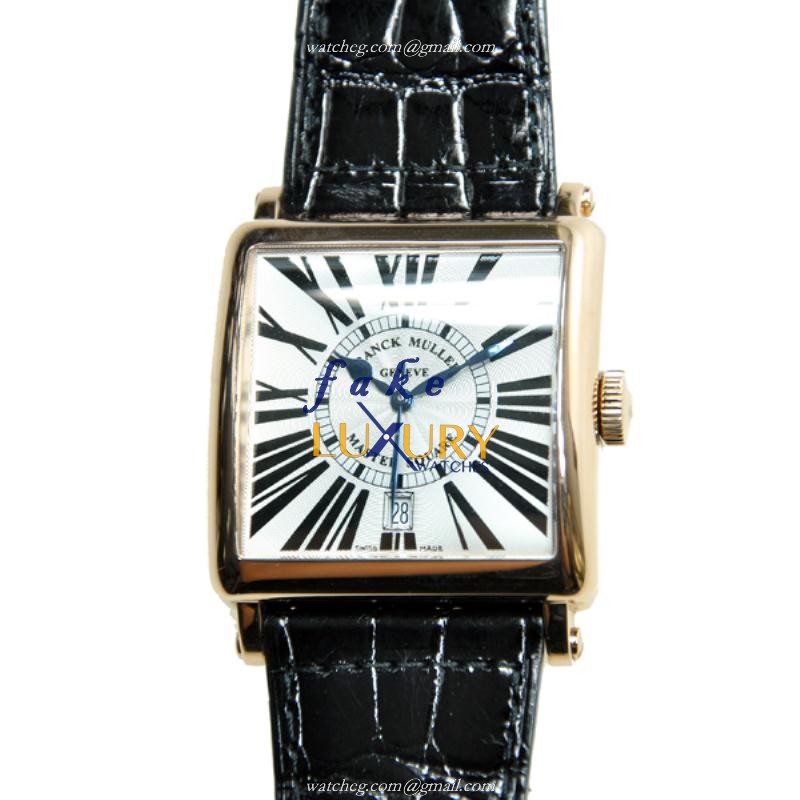 Franck Muller 6000 H SC DT R 5N Master Square Replica Watch - 36.5mm Automatic - Silver Dial - Luxury Replica Watch