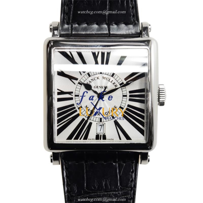 Franck Muller 6000 H SC DT R AC Master Square Replica Watch Automatic White Dial Stainless Steel