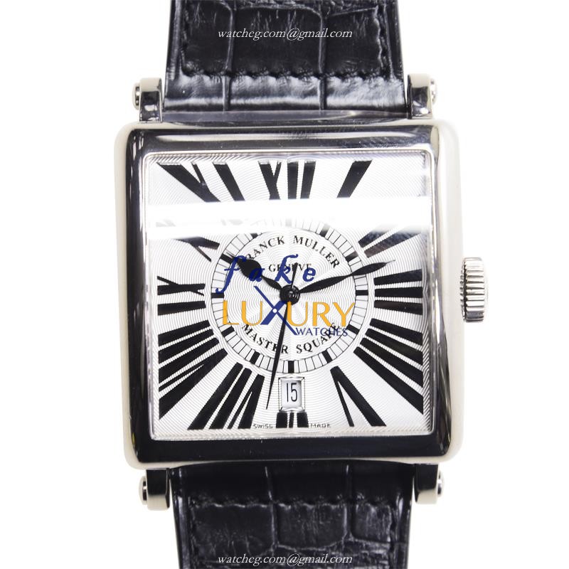 Franck Muller 6000 H SC DT R OG Master Square Auto 18kt White Gold Replica Watch - Luxury Replica Watch