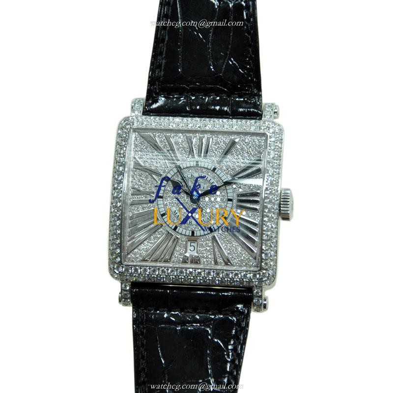Franck Muller 6000 H SC DT REL R D CD OG Master Square Replica Watch Automatic Silver Dial 18kt - Luxury Replica Watch