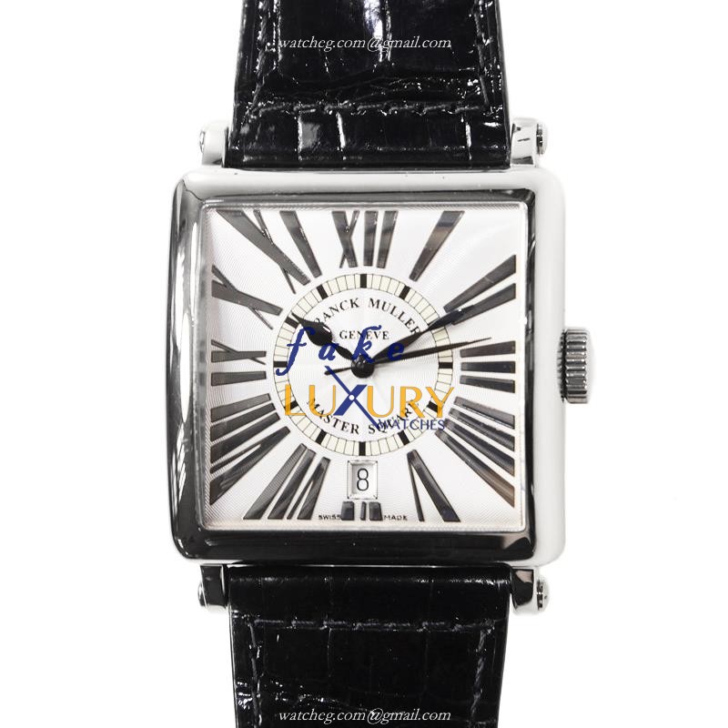 Franck Muller 6000 H SC DT REL R OG Master Square Auto 18kt White Gold Replica Watch - Luxury Replica Watch