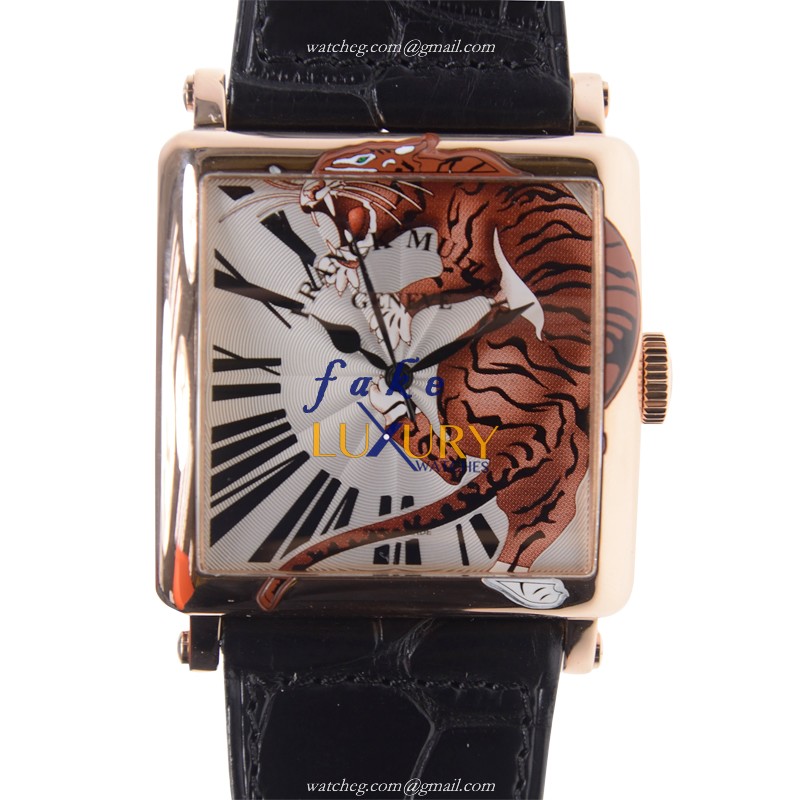 6000 H SC TIG 2 5N - Franck Muller Master Square Replica Watch - Automatic Silver Dial - Luxury Replica Watch