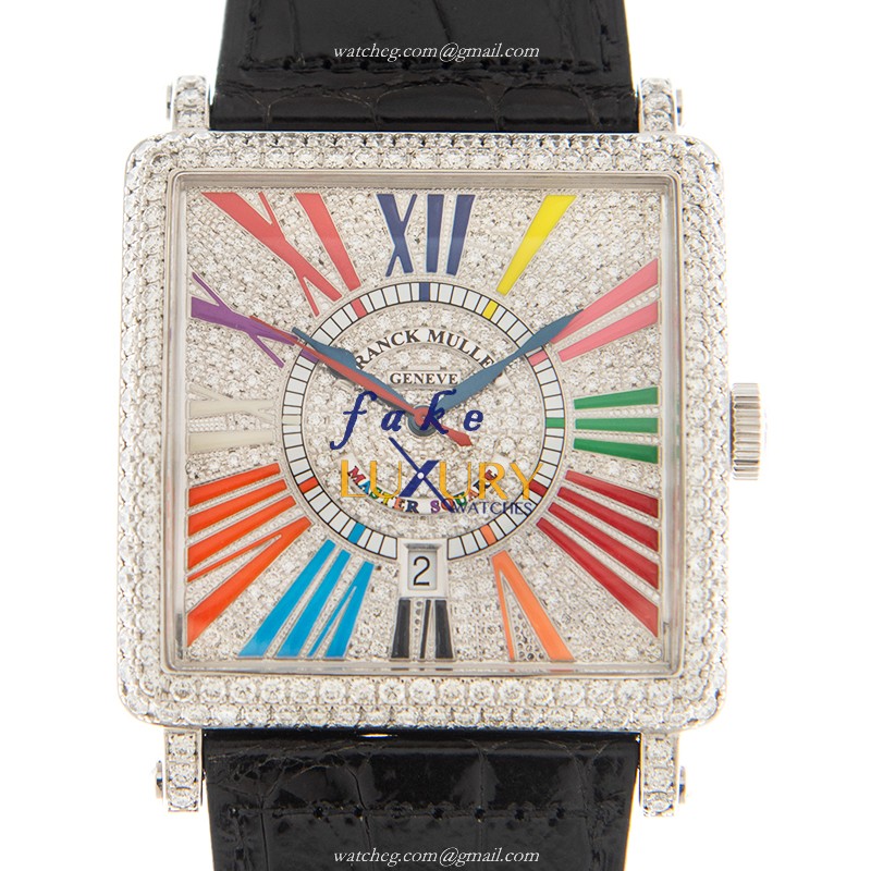 Franck Muller 6000 K SC DT D CD COL DRM OG Master Square Automatic Silver Dial Replica Watch - Luxury Replica Watch