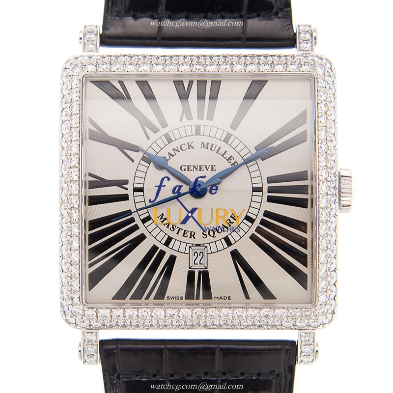 -6000KSCDTRD-OG-FranckMuller-Automatic-18ktWhiteGoldDiamond-ReplicaWatch - Luxury Replica Watch
