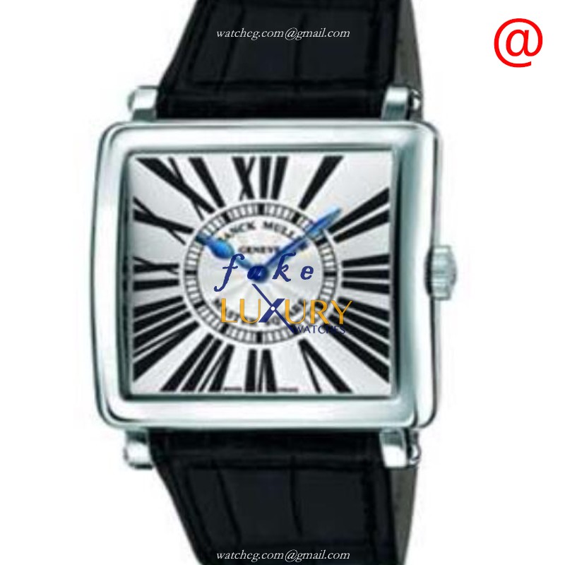 Franck Muller 6002 H QZ BL RAC Master Square Replica Watch Quartz Silver Dial Steel Case