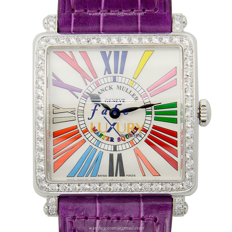 Franck Muller 6002 M B QZ COL DRM R D 1R AC MASTER SQUARE Replica Watch With Quartz Movement - Luxury Replica Watch
