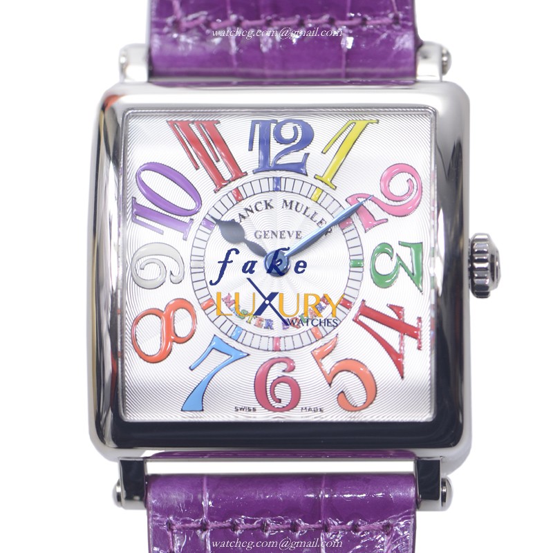 -6002-M-QZ-COL-DRM-V-OG-Franck-Muller-Replica-Watch-Quartz-18kt-White-Gold-Silver-Dial-Purple-All - Luxury Replica Watch