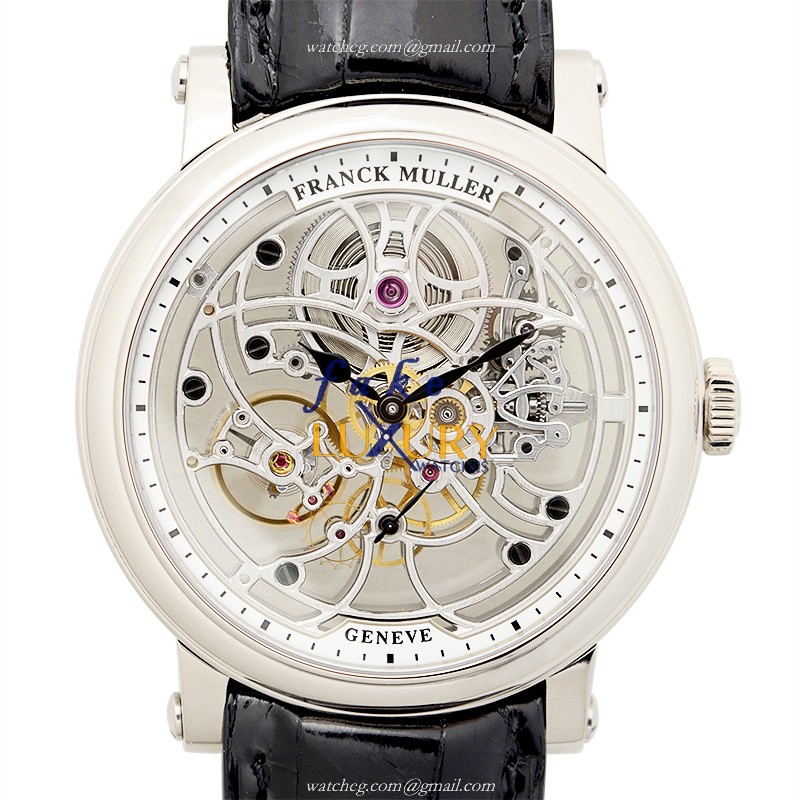Franck Muller 7045 B S6 SQT OG Replica Watch - Manual Wind - Steel Case - 45mm - Skull Dial - Luxury Replica Watch