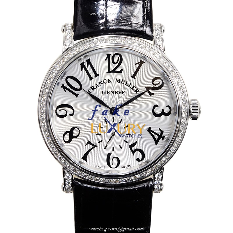 Franck Muller 7421 B S6 D OG Replica Watch Automatic Movement, Silver Dial, 18kt White Gold and - Luxury Replica Watch