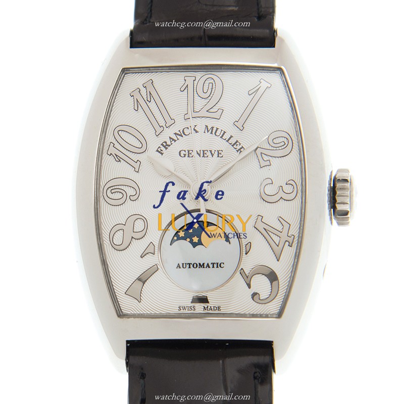 Franck Muller 7500 SC AT FO REL L AC Ladies Automatic Silver Dial Stainless Steel Replica Watch - Luxury Replica Watch