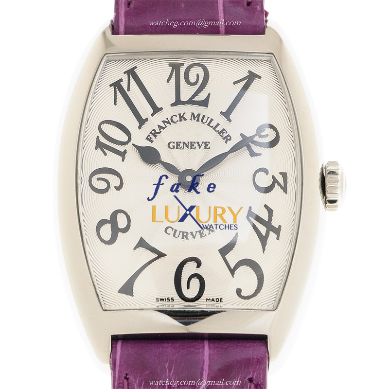 -7502 QZ AC -Purple Strap Franck Muller Replica Watch - Quartz - Stainless Steel - Luxury Replica Watch