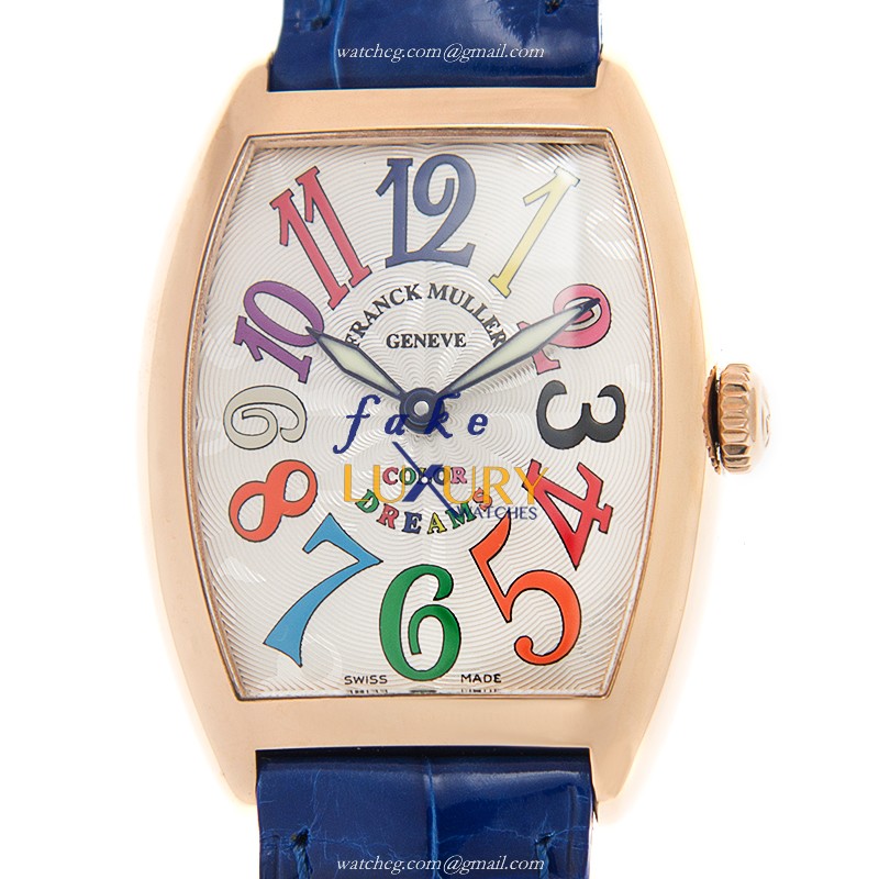 Franck Muller 7502 QZ COL DRM 5N | Quartz | 18kt Rose Gold | Replica Watch - Luxury Replica Watch