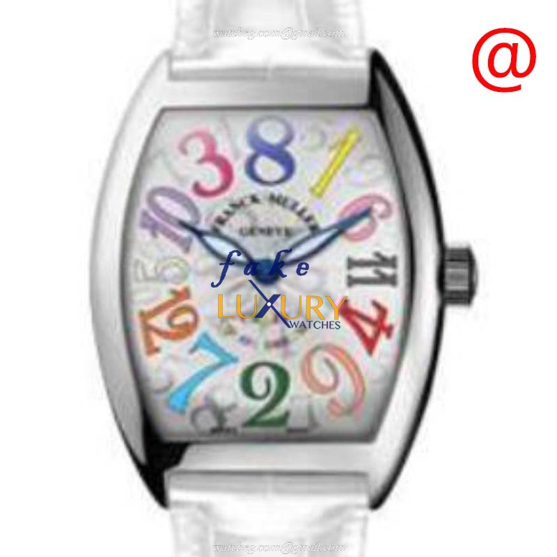 Franck Muller 7851 CH COL DR BL VAC Cintree Curvex Replica Watch, Automatic, Silver Dial, Steel Case - Luxury Replica Watch