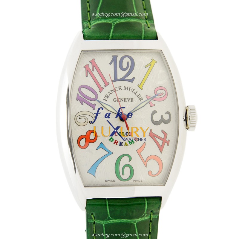 Franck Muller 7851 SC COL DRM AC CINTREE CURVEX Automatic Stainless Steel Replica Watch - Silver - Luxury Replica Watch