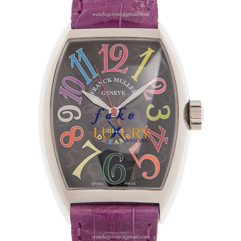 Franck Muller 7851 SC COL DRM OG Cintree Curvex Replica Watch With Automatic Movement, Black Dial