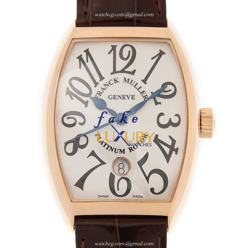Franck Muller 7851 SC DT 5N CINTREE CURVEX Automatic 18kt Rose Gold Replica Watch - Swiss Clone - Luxury Replica Watch