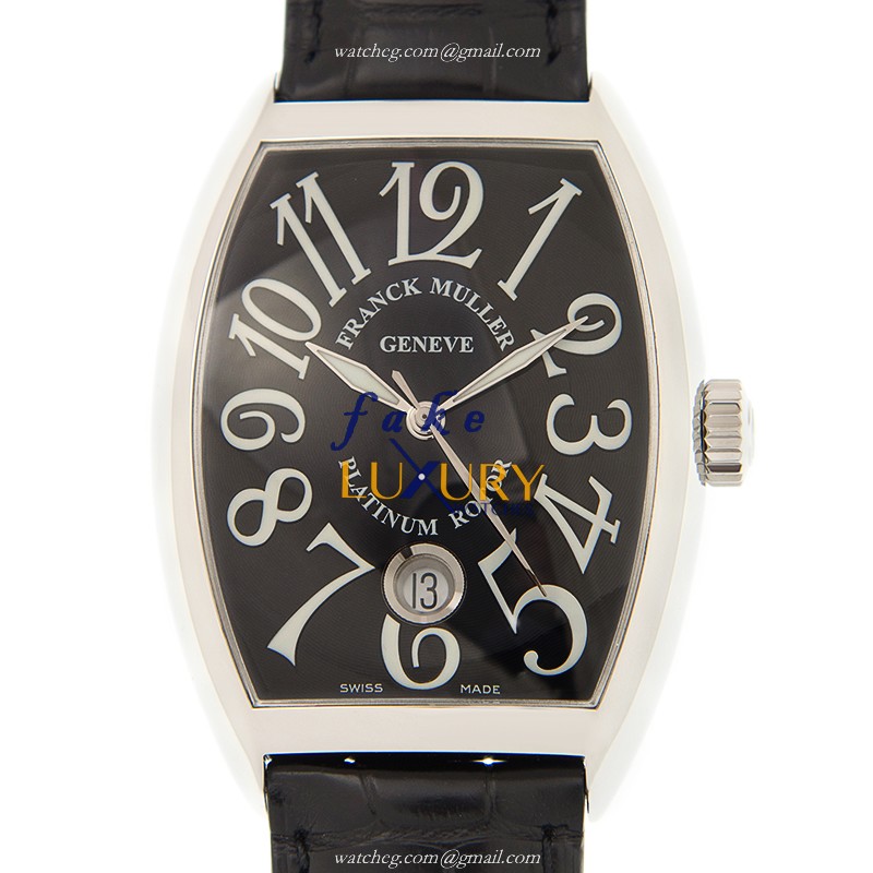 Franck Muller 7851 SC DT AC - BLACK CINTREE CURVEX Automatic Stainless Steel Replica Watch 35.3mm - Luxury Replica Watch