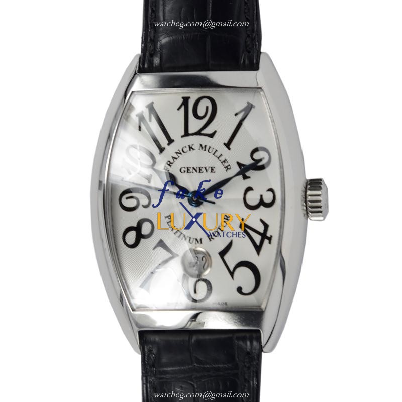 Franck Muller 7880 SC DT AC Cintree Curvex Replica Watch, Silver Dial, Steel Case, Automatic - Luxury Replica Watch