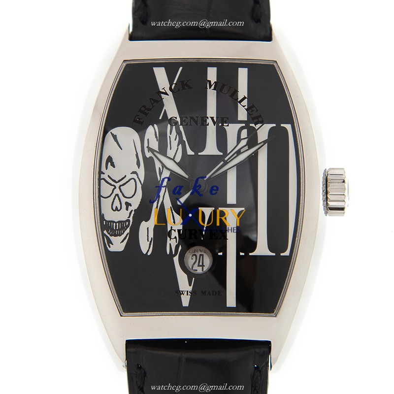 Franck Muller 7880 SC DT GOTH AC BLACK Cintree Curvex Automatic Stainless Steel Replica Watch