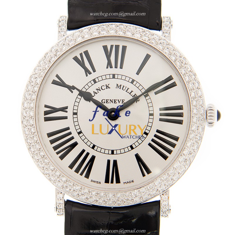 Franck Muller 8041 QZ R D AC INFINITY Quartz Stainless Steel & Diamond Replica Watch - 41mm Silver - Luxury Replica Watch