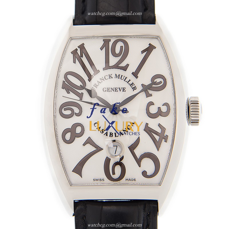 Franck Muller 8880 B C DT AC - WHITE Replica Watch, Automatic, White Dial, Steel Case, Black