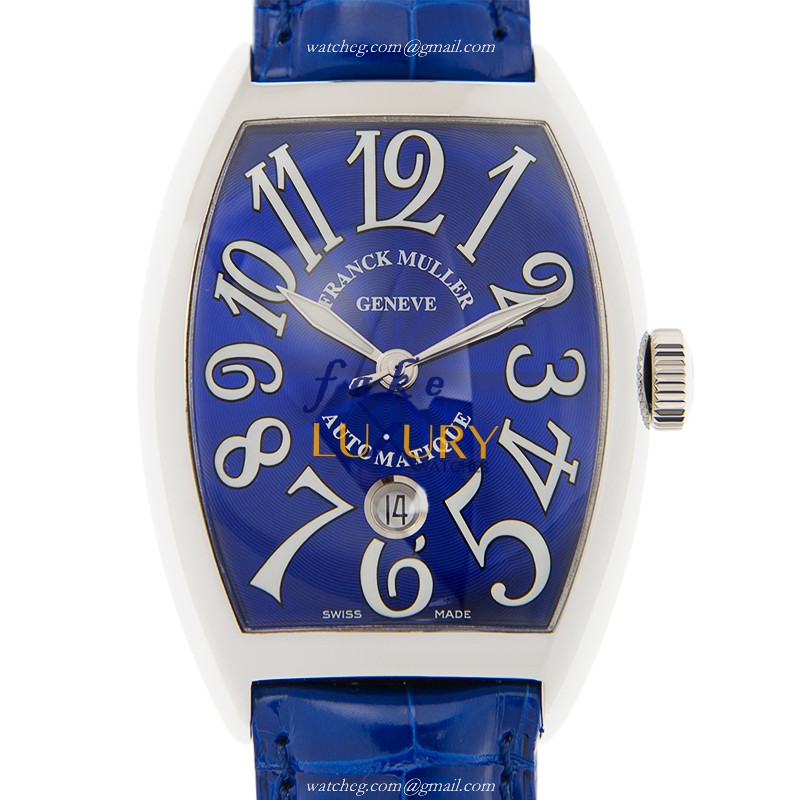 Franck Muller 8880 B SC DT AC - BLUE Replica Watch With Automatic Movement, Blue Dial, Steel Case