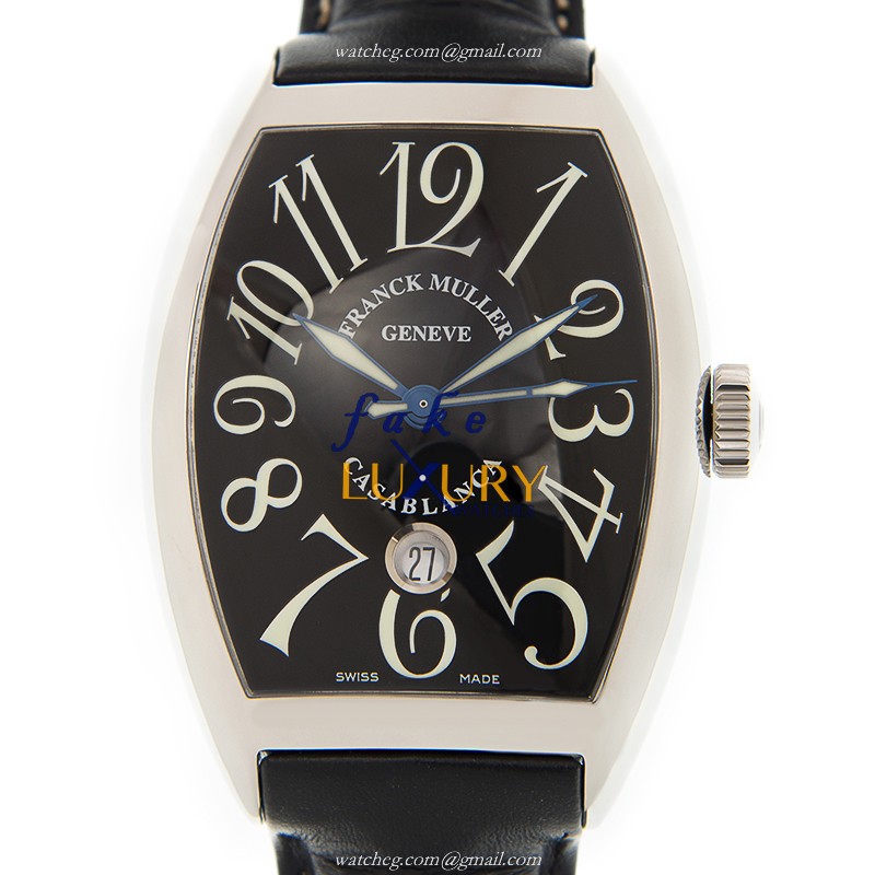 Franck Muller 8880 C DT CASA BLANCA AC - BLACK | Automatic | Steel | Alligator Strap | Replica Watch - Luxury Replica Watch