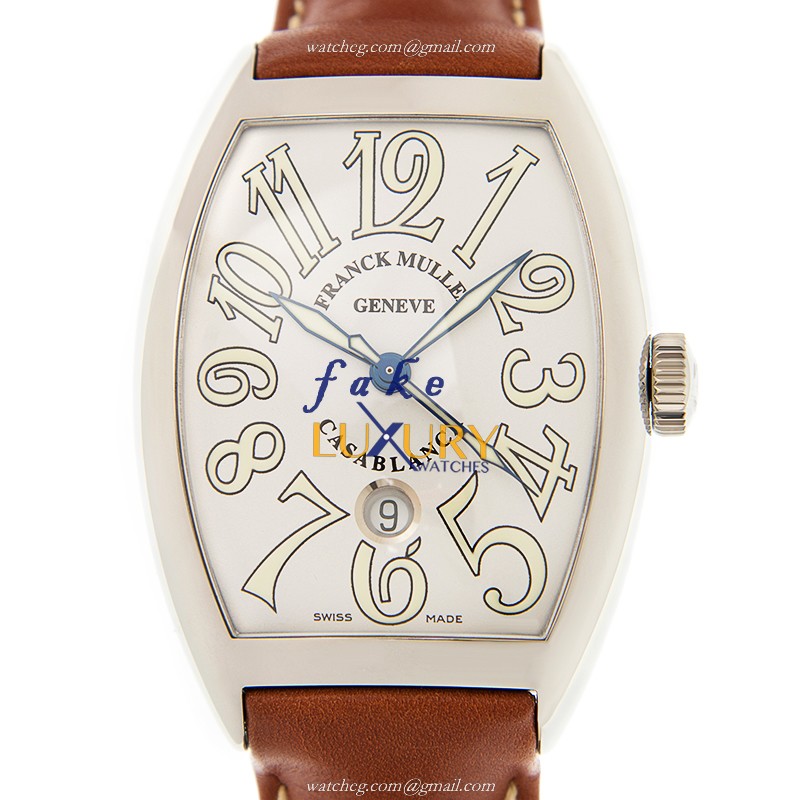 Franck Muller 8880 C DT CASA BLANCA AC Cintree Curvex Automatic Steel White Dial Replica Watch