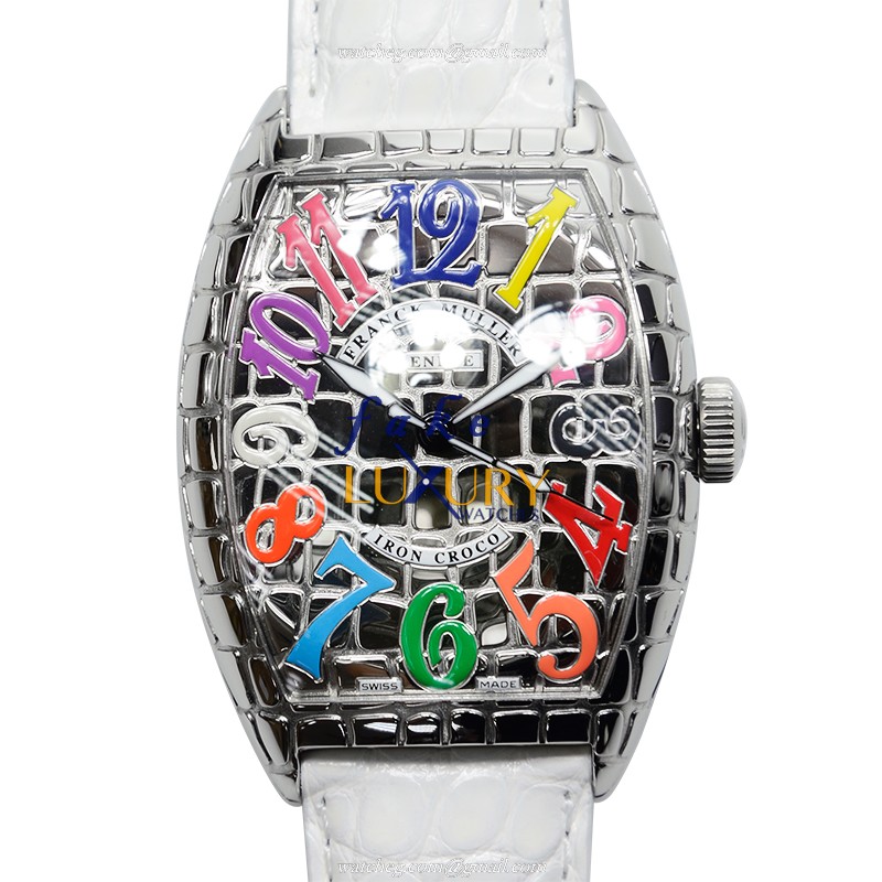 Franck Muller 8880 SC IRON CRO COL DRM AC Replica Watch, Automatic, Silver Dial, Steel Case, White - Luxury Replica Watch