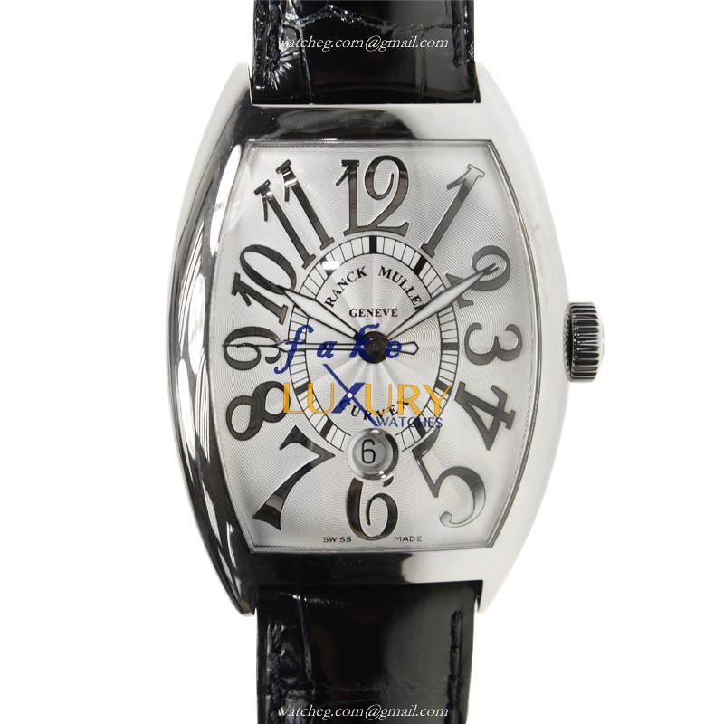 Franck Muller 8880 SC REL OG Cintree Curvex Replica Watch Automatic 18kt White Gold Silver Dial - Luxury Replica Watch