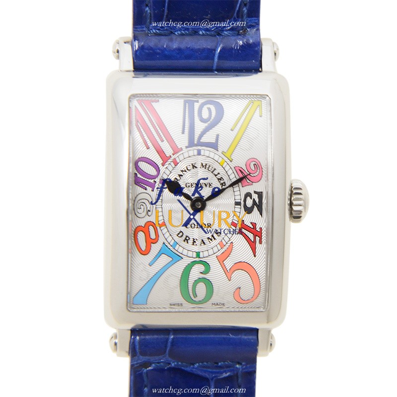 Franck Muller 902 QZ COL DRM AC LONG ISLAND Quartz Replica Watch, Stainless Steel Case, Silver - Luxury Replica Watch