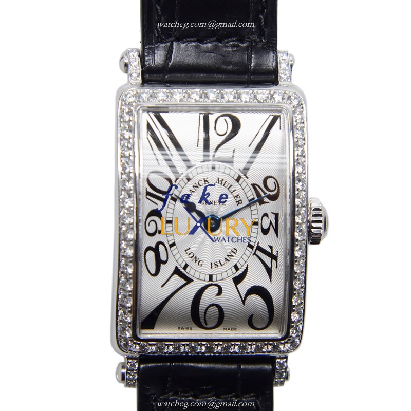 Franck Muller 902 QZ D 1R OG | Quartz | 18kt White Gold & Diamond | Replica Watch - Luxury Replica Watch