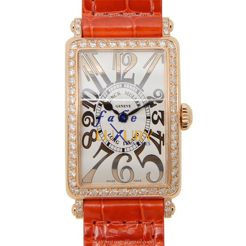Franck Muller 902 QZ REL D 1R 5N LONG ISLAND Quartz 18kt Rose Gold & Diamond Replica Watch - Luxury Replica Watch