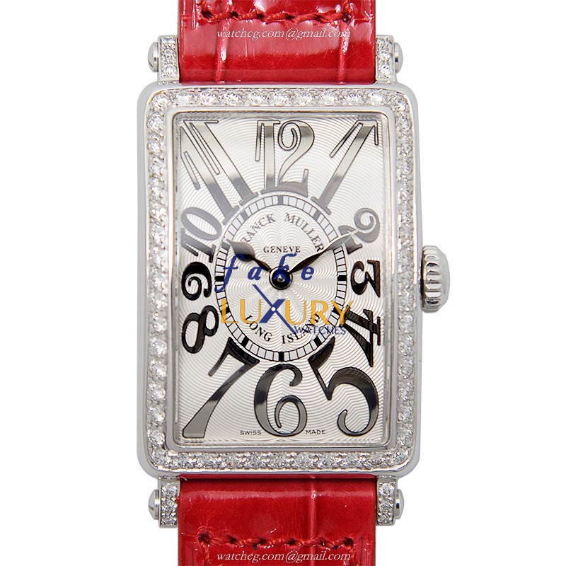 Franck Muller 902 QZ REL D 1R AC Long Island Quartz Red Alligator Replica Watch - Luxury Replica Watch