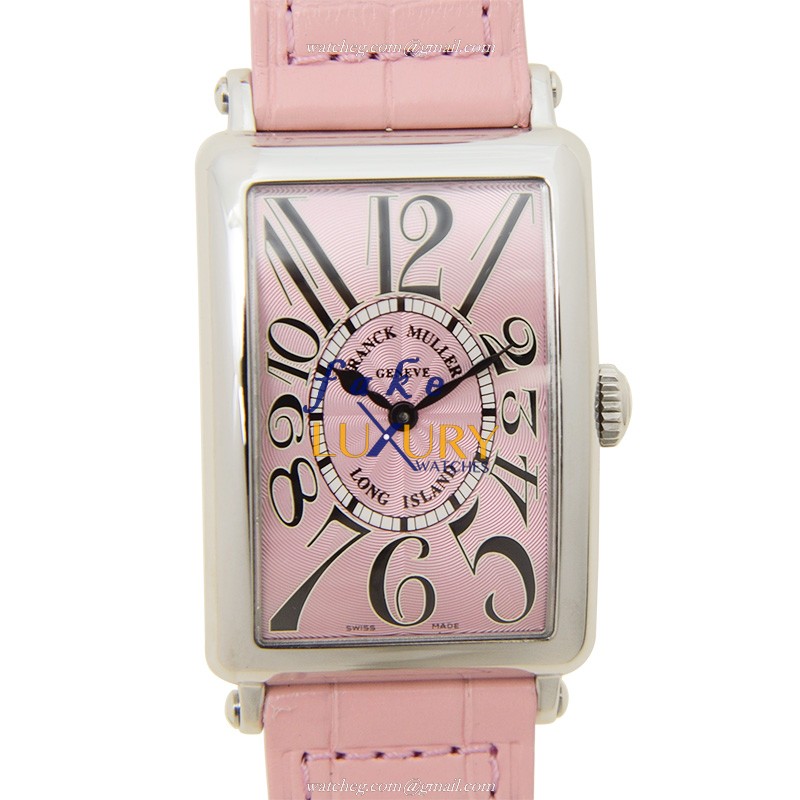 Franck Muller 952 QZ AC Long Island Quartz Pink Dial Steel Replica Watch
