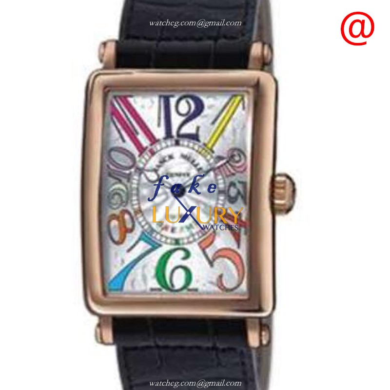 Franck Muller 952 QZ COL DR BL5N Replica Watch, Silver Dial, 18kt Rose Gold Case, Quartz Movement - Luxury Replica Watch