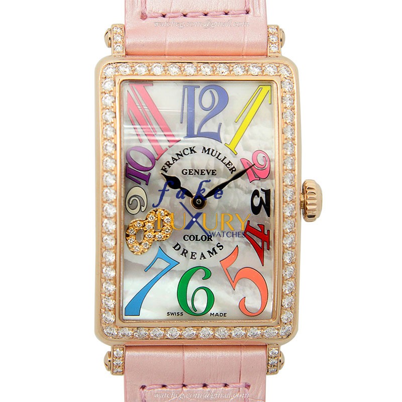 Franck Muller 952 QZ COL DRM MOP D 1R CD8 5N - Replica Watch - Quartz - 26mm 18kt Rose Gold & - Luxury Replica Watch