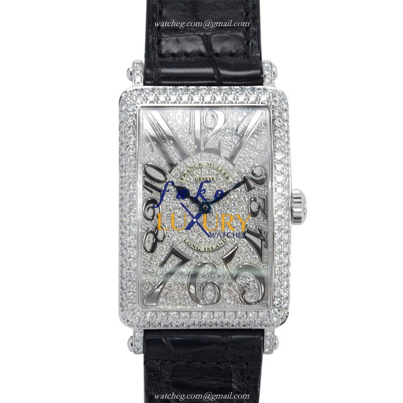 Franck Muller 952 QZ D CD REL OG Replica Watch, Silver Dial, 18kt White Gold & Diamond, Quartz