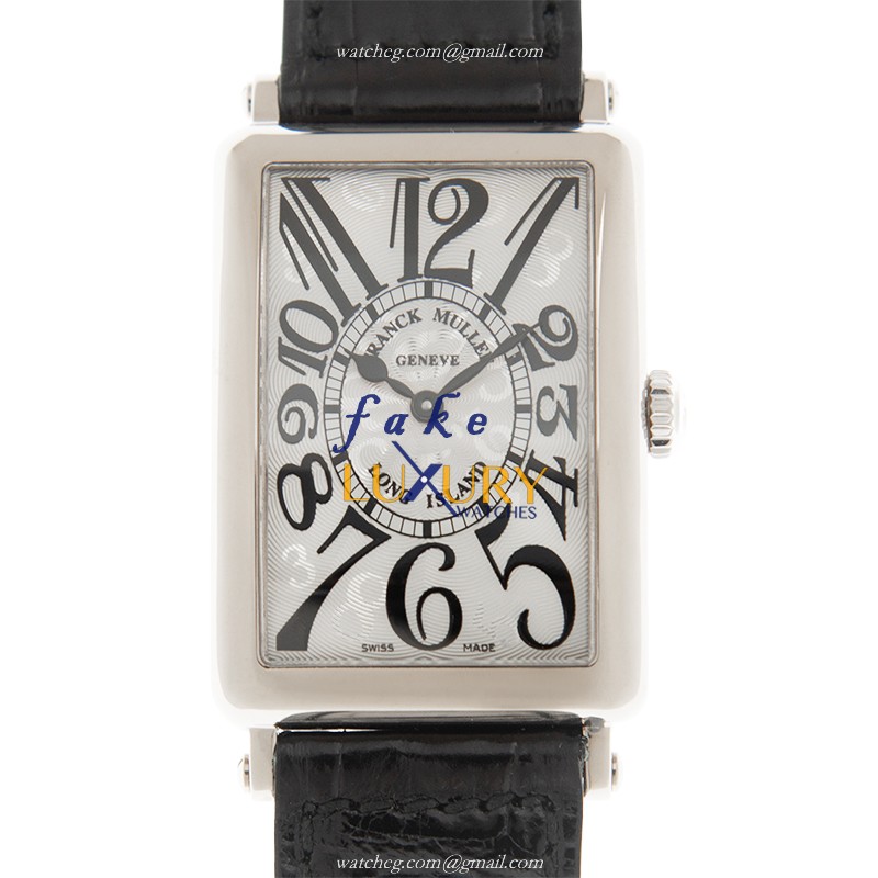 Franck Muller 952QZHO OG LONG ISLAND Quartz 18kt White Gold Replica Watch, Model - Luxury Replica Watch