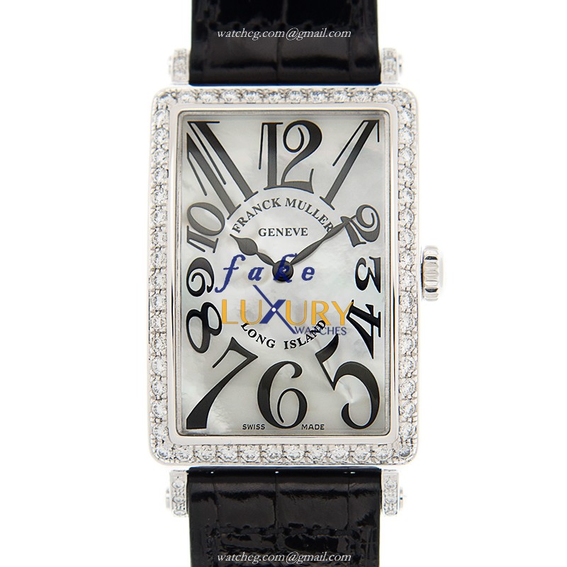 Franck Muller 952 QZ MOP D 1R AC - Replica Watch - Quartz - Stainless Steel & Diamonds - White MOP - Luxury Replica Watch