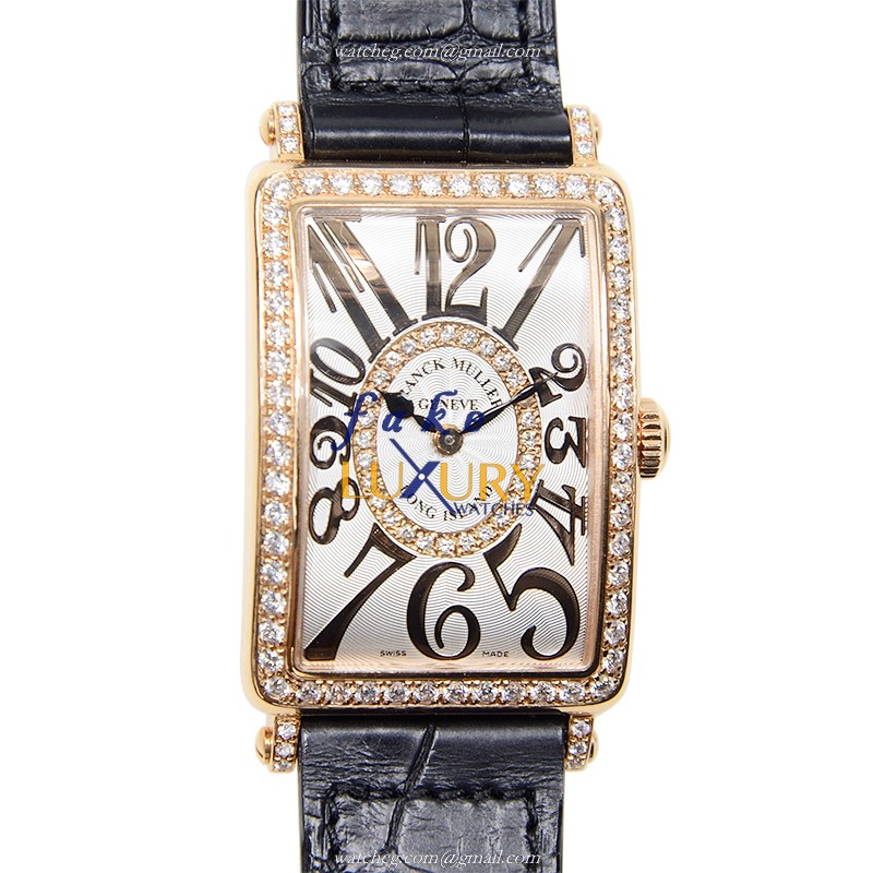 Franck Muller 952 QZ REL D 1R CD 1R 5N Replica Watch, Quartz, Silver Dial, 18kt Rose Gold &