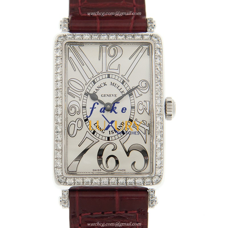 - 952QZREL-D1ROG - Franck Muller LONG ISLAND Replica Quartz 18kt White Gold & Diamond Watch - Luxury Replica Watch