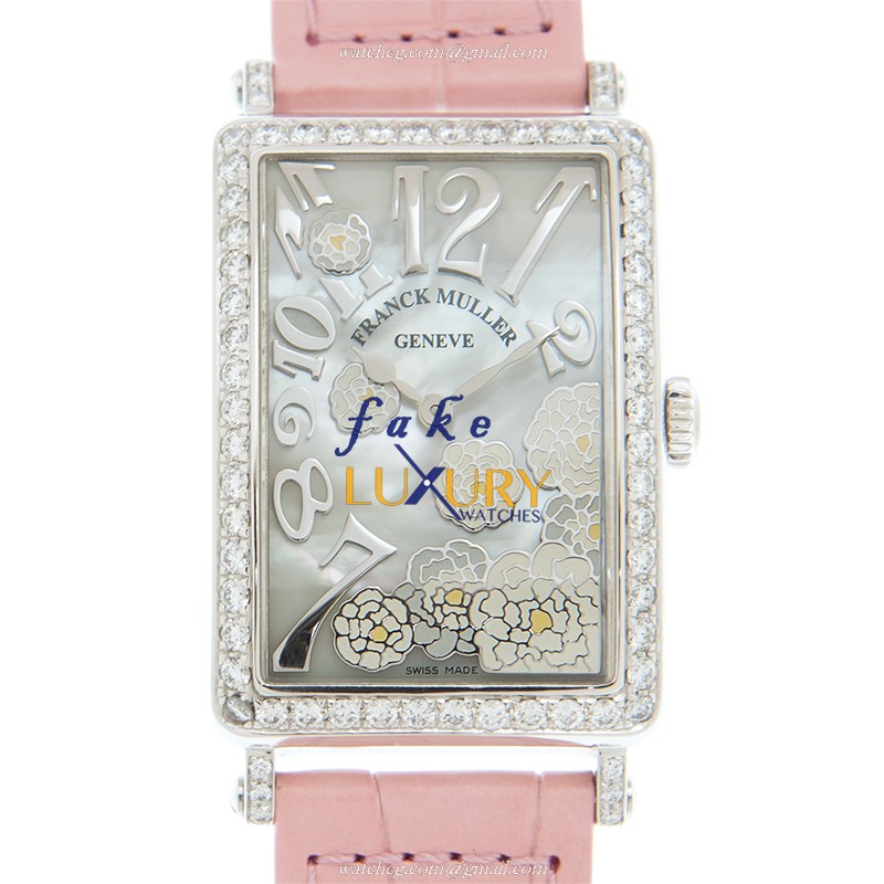Franck Muller 952QZRELMOBBCD1RLSAC - Quartz Stainless Steel & Diamond Replica Watch - 952 QZ REL - Luxury Replica Watch